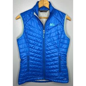REI Pertex Quantum ECO Blue Slim Puffer Vest